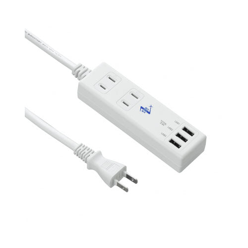 【5個セット】 YAZAWA 国内海外兼用2AC3USB3.4A1mVFC34A2AC3UX5