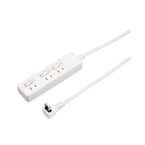 【5個セット】 YAZAWA 3個口節電タップ3mホワイトH8S333WHX5