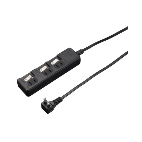 【5個セット】 YAZAWA 雷ガード付3個口節電タップ2mブラックH8KS332BKX5
