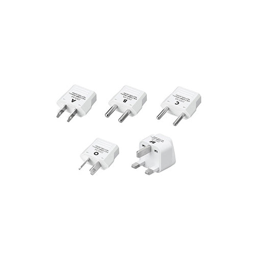 【25個セット】(5個X5セット)YAZAWA 海外用電源プラグ KPS5X5