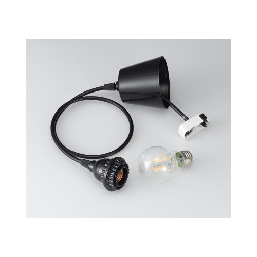 【5個セット】 YAZAWA レトロペンダントランプ付きペンダントライト ホワイトPDR04L01WHX5