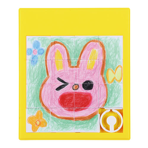 【50個セット】ARTEC お絵かきスライドパズル(黄) ATC6759X50