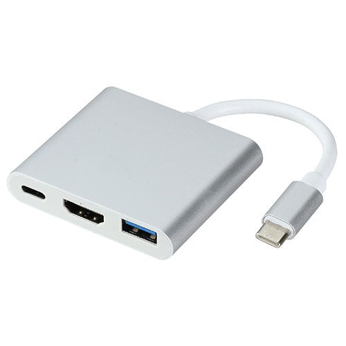 【5個セット】 ARTEC HDMI変換アダプタ(USBC to USBC/HDMI/USBA) ATC91774X5