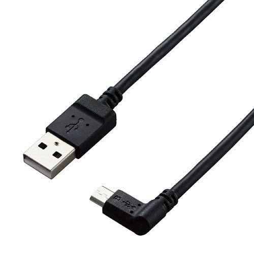 【5個セット】 エレコム カメラ接続用L字USBケーブル(micro-Bタイプ) DGW-AMBR20BKX5