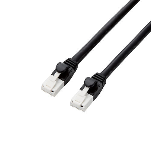 【5個セット】 エレコム ツメ折れ防止LANケーブル(Cat6A) GM-LDGPAT/BK50X5