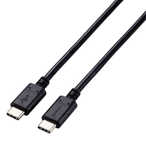 【3個セット】 エレコム USB2.0ケーブル(認証品、USB Type-C(TM) to USB Type-C(TM)) U2C-CC5PC20NBKX3