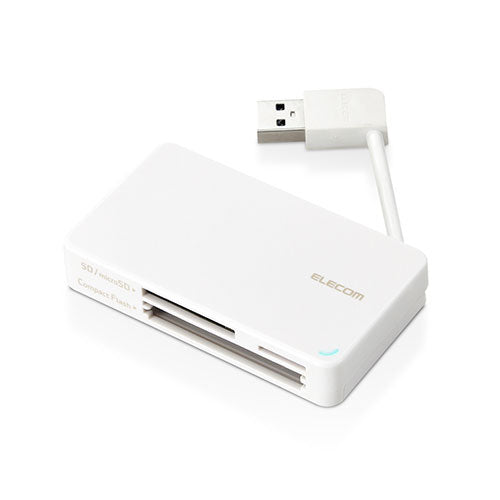【3個セット】 エレコム USB3.0対応メモリカードリーダー/ケーブル収納型タイプ MR3-K303WHX3