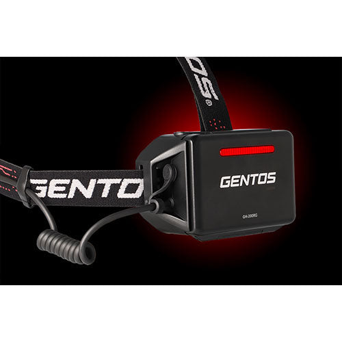 GENTOS ハイエンドモデル Gシリーズ 充電式ヘッドライト + アルカリ乾電池 単3形10本パックセット GH-200RG+HDLR6/1.5V10P