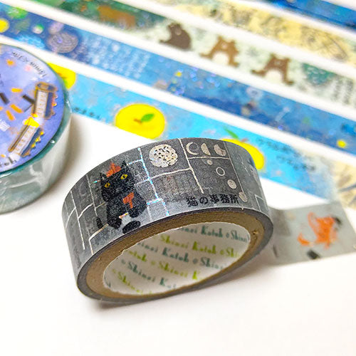 【3個セット】 シール堂 宮沢賢治幻燈館 きらぴかマスキングテープ 27mm やまなし ks-dt-50017X3