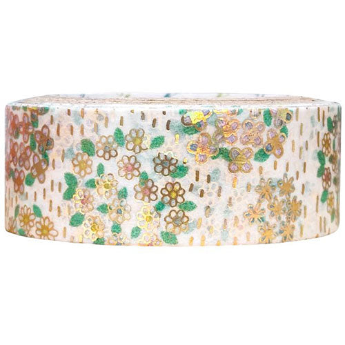 【5個セット】 シール堂 きらぴかマスキングテープ flower2 ks-dt-10169X5