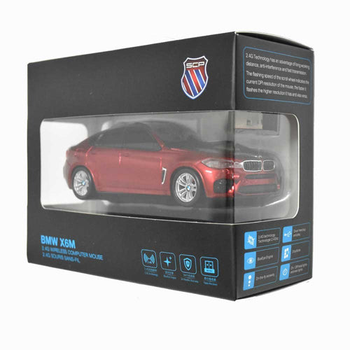 LANDMICE BMW X6シリーズ 無線カーマウス 2.4Ghz 1750dpi レッド + アルカリ乾電池 単3形10本パックセット BM-X6M-RE+HDLR6/1.5V10P