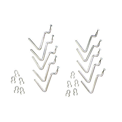 【10個組×5セット】 ARTEC 有孔パネル専用フックL字型 ATC42293X5