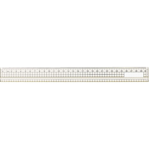 【10個セット】 ARTEC アクリル方眼定規 30cm(溝付) ATC10901X10