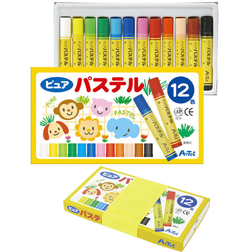 【12色×10セット】 ARTEC ピュアパステル ATC2541X10