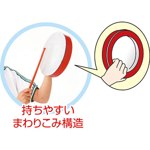 【10個セット】 ARTEC プラ製たいこ J 黒/赤 ATC2914X10