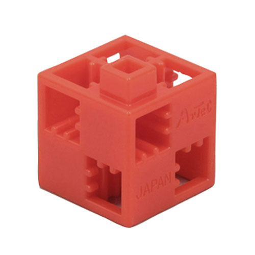 【24P×10セット】 ARTEC Artecブロック 基本四角 赤 ATC77735X10