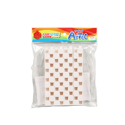 【24P×10セット】 ARTEC Artecブロック 基本四角 白 ATC77753X10