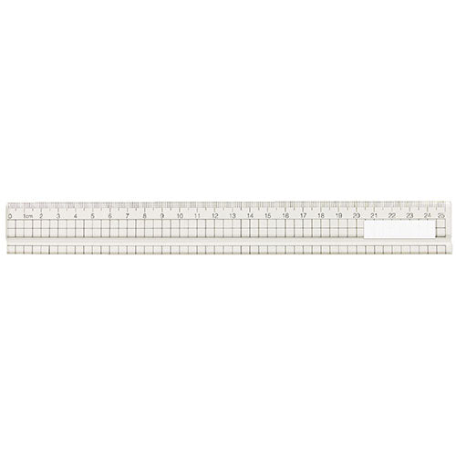 【20個セット】 ARTEC アクリル方眼定規 25cm(溝付) ATC10900X20