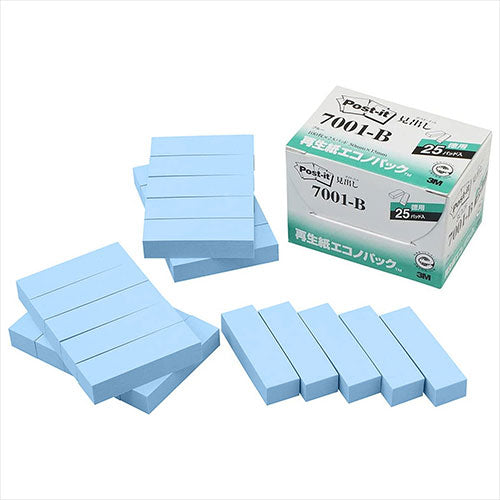 【5個セット】 3M Post-it ポストイット 再生紙エコノパック 見出し 3M-7001-BX5
