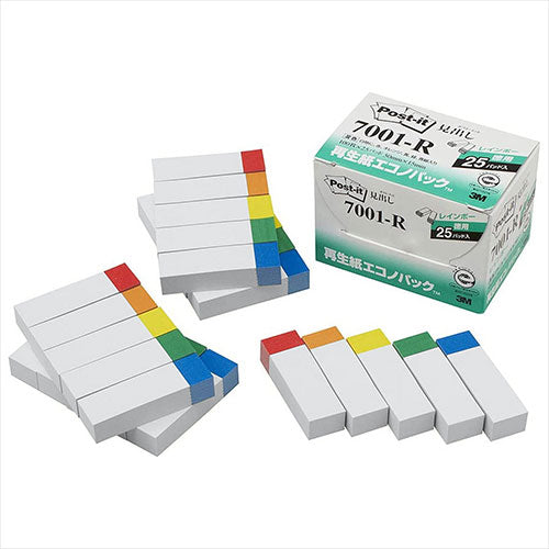 【5個セット】 3M Post-it ポストイット 再生紙エコノパック 見出し 3M-7001-RX5