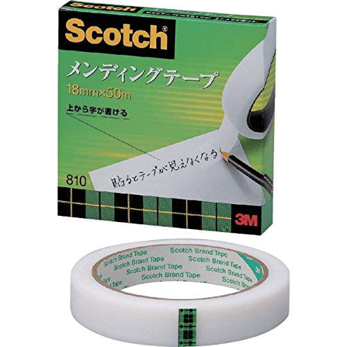 【5個セット】 3M Scotch スコッチ メンディングテープ 18mm×50m 3M-810-3-18X5