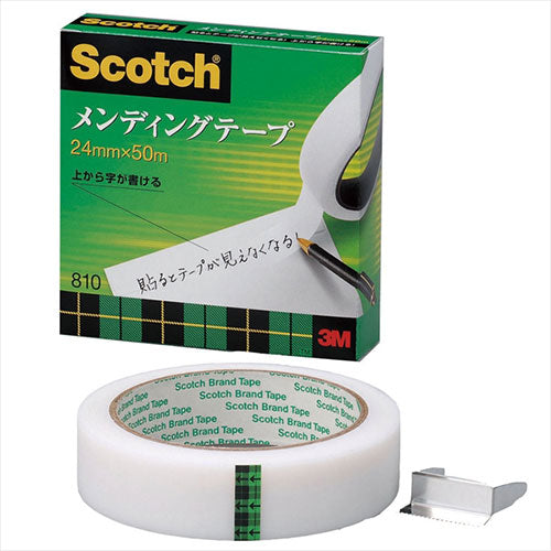 【5個セット】 3M Scotch スコッチ メンディングテープ 24mm×50m 3M-810-3-24X5