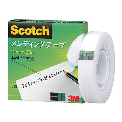 【10個セット】 3M Scotch スコッチ メンディングテープ 12mm 紙箱入 3M-810-1-12X10