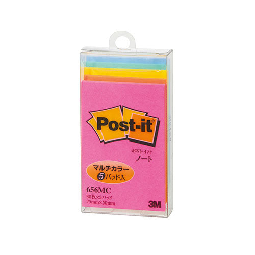 【10個セット】 3M Post-it ポストイット 656MC ノート マルチカラー 3M-656MCX10