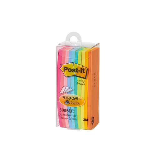 【10個セット】 3M Post-it ポストイット ふせん マルチカラー 3M-500MCX10