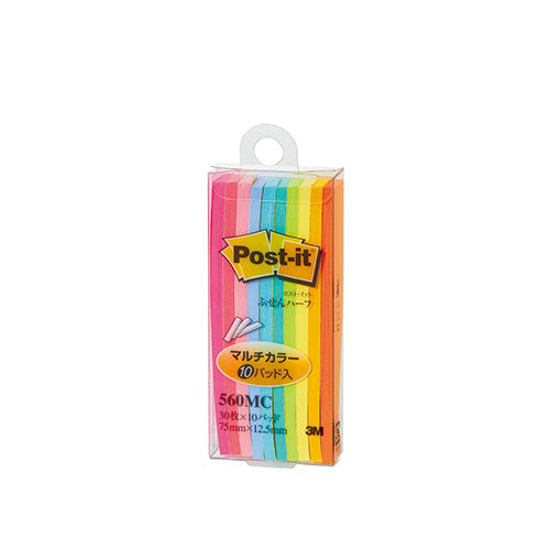 【10個セット】 3M Post-it ポストイット ふせんハーフ マルチカラー 3M-560MCX10