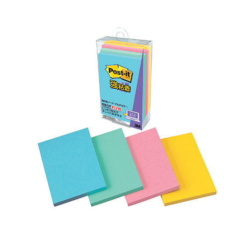 【10個セット】 3M Post-it ポストイット 強粘着ノート マルチカラー3 3M-656SS-MC-3X10