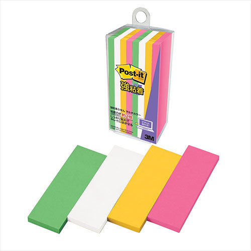 【10個セット】 3M Post-it ポストイット 強粘着ふせん マルチカラー8 3M-500SS-MC-8X10