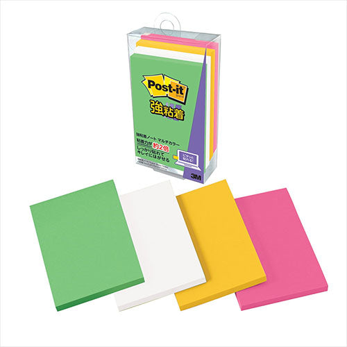 【10個セット】 3M Post-it ポストイット 強粘着ノート マルチカラー8 3M-656SS-MC-8X10