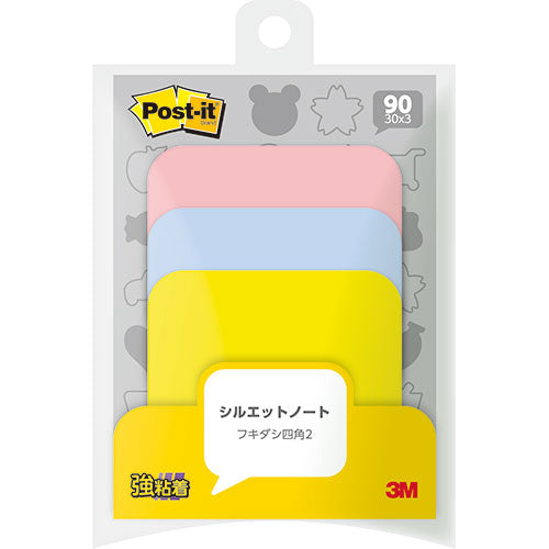 【10個セット】 3M Post-it ポストイット シルエットノート 強粘着 フキダシ四角2 3M-SSS-FKS2X10