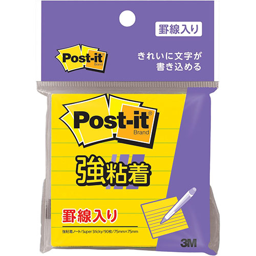 【10個セット】 3M Post-it ポストイット 強粘着ノート 罫線入 3M-630SS-YNX10