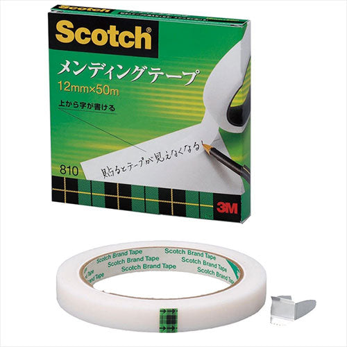 【10個セット】 3M Scotch スコッチ メンディングテープ 12mm×50m 3M-810-3-12X10