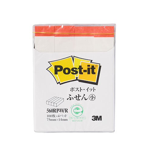 【10個セット】 3M Post-it ポストイット 再生紙 ふせん小 ホワイト 3M-560RP-W/RX10