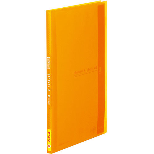 【10個セット】 KING JIM キングジム クリアーファイルA4 サイドイン 40P オレンジ KJ-187TSPW-ORX10