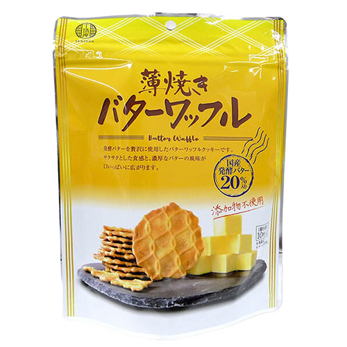 【32個セット】 千珠庵 薄焼きバターワッフル SENJU02653X32