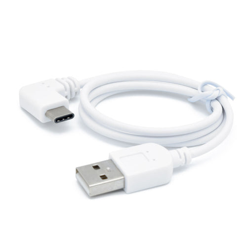 【10個セット】 日本トラストテクノロジー 3.0A急速充電/通信対応 直角L型TypeCケーブル (ホワイト) JSC-009WHX10