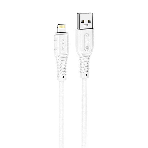 【5個セット】 日本トラストテクノロジー JTT hoco X67 nanoシリコンケーブル 2.4A USB-A to iOS ホワイト X67-NANOSAL-WHX5