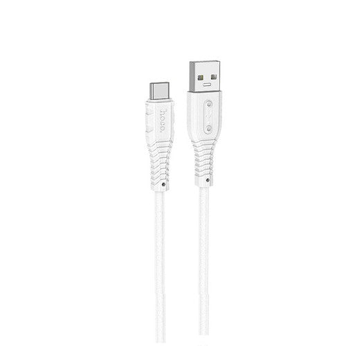 【5個セット】 日本トラストテクノロジー JTT hoco X67 nanoシリコンケーブル 5A USB-A to Type-C ホワイト X67-NANOSAT-WHX5