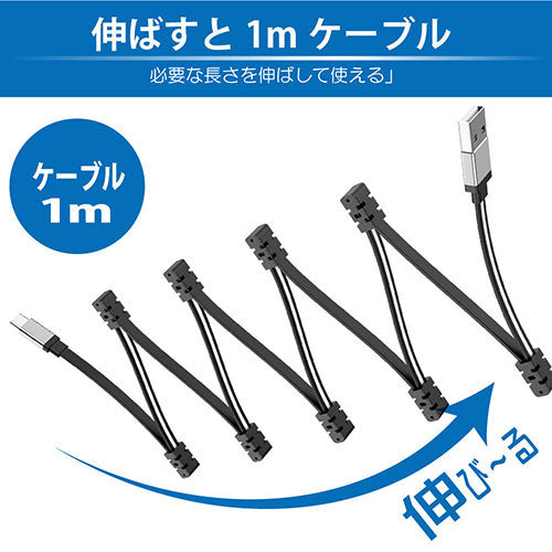 【5個セット】 日本トラストテクノロジー hoco U103 マグネティックケーブル for Type-C ホワイト U103-UC-WHX5