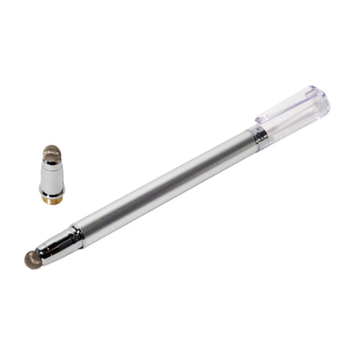 【5個セット】 ミヨシ 先端交換式タッチペン 導電繊維タイプ シルバー STP-L01/SLX5