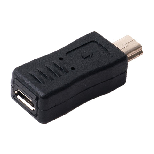 【10個セット】 ミヨシ USB2.0 microB-miniB コネクタ変換アダプタ ブラック USA-MCMIX10