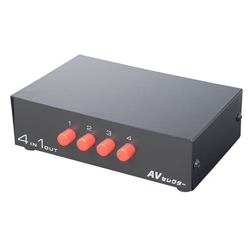 【5個セット】 ミヨシ AVセレクター4台用 ブラック RCS-01/BKX5