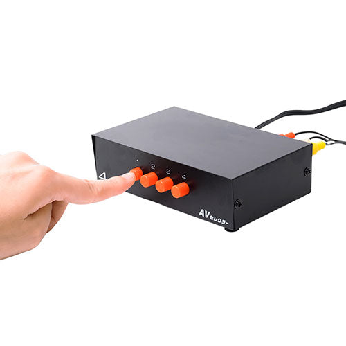 【5個セット】 ミヨシ AVセレクター4台用 ブラック RCS-01/BKX5