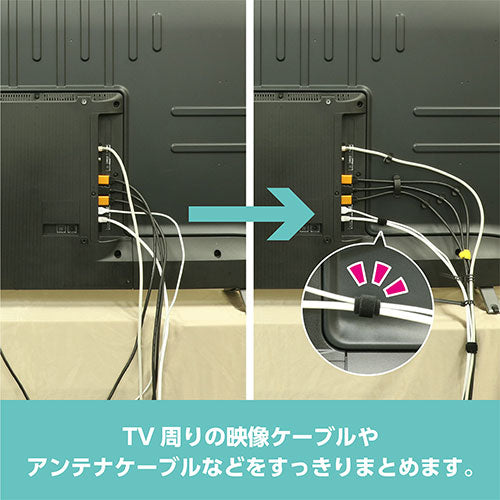 【5個入×20セット】 ミヨシ 面ファスナー ブラック TVA-MG01/BKX20