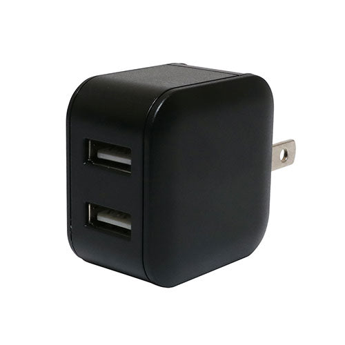 【5個セット】 ミヨシ USB-ACアダプタ 2.4A 自動出力制御機能付 ブラック IPA-US03/BKX5