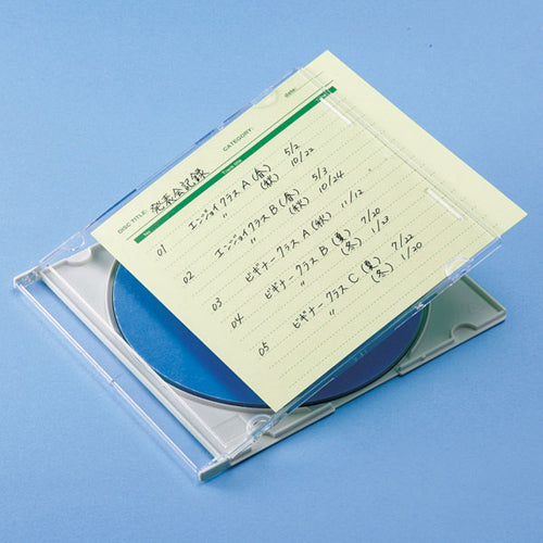 【10個セット】 サンワサプライ 手書き用インデックスカード(グリーン) JP-IND6GX10